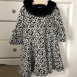 Janie and jack black floral dress